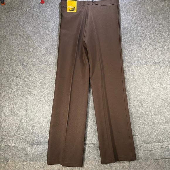 VTG  70s Angels Flight Tobias Kotzen Pants Mens 31x36 Disco Wide Leg Brown NWT - Picture 1 of 9